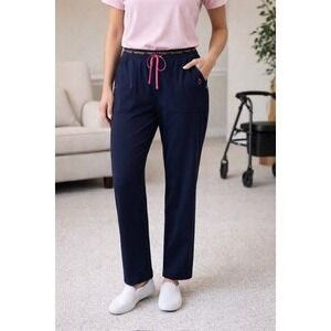Heartsoul Navy Blue Low Rise Flare Leg Scrub Pants 20110 Medium